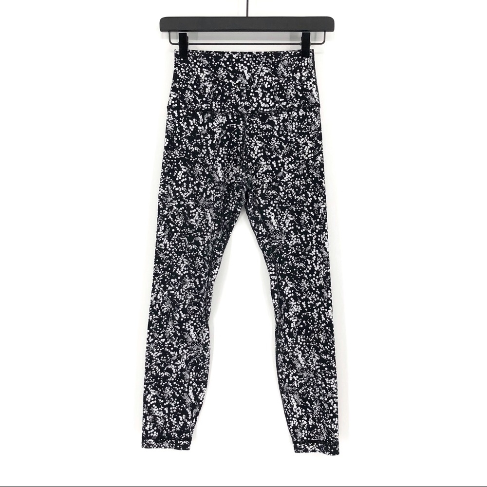 lululemon athletica Black & White Speckled High-Rise Leggings